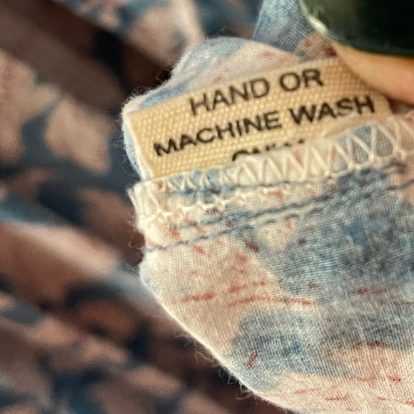 Indigo by Cecile Floral Blue and White Dress Sz L/XL - Picture 4 of 4